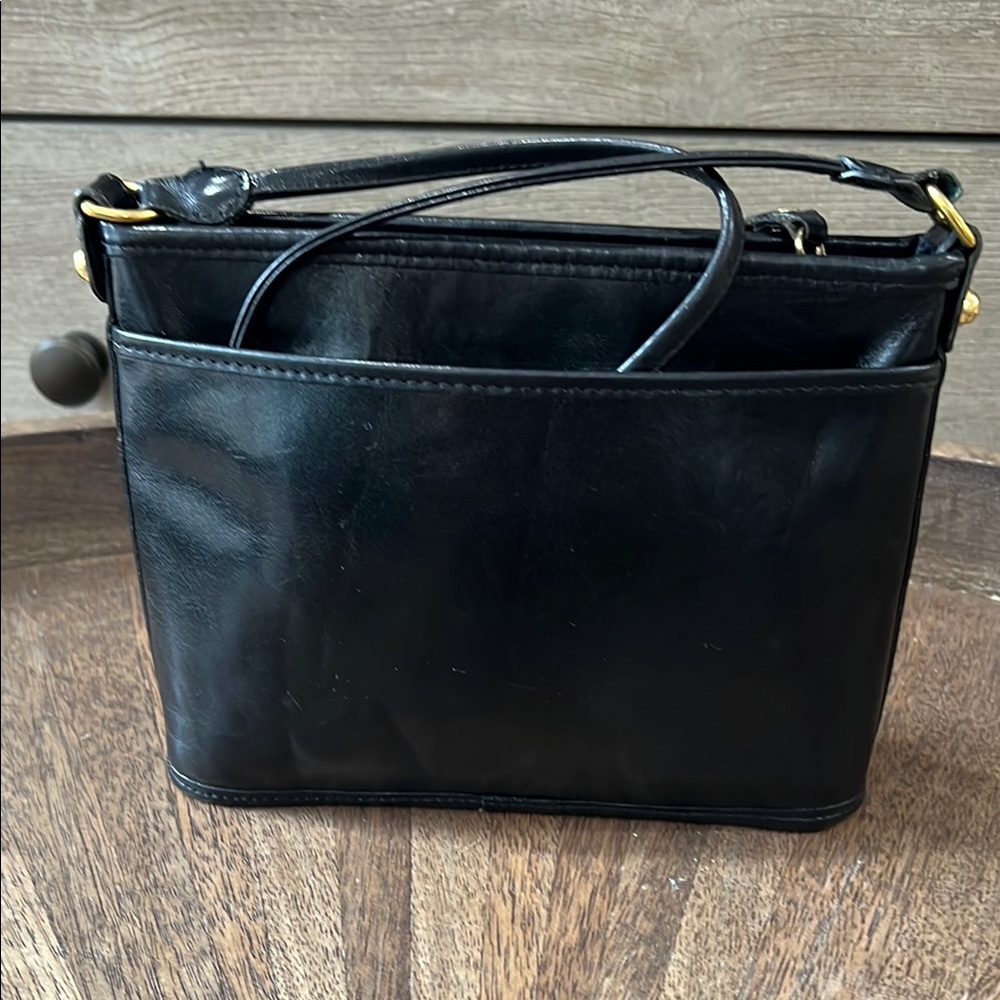 Vintage Brahmin Black Croc Embossed Crossbody - Picture 6 of 7